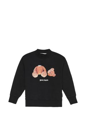 black fabric sweatshirt PALM ANGELS KIDS | PBBA012S26FLE002110